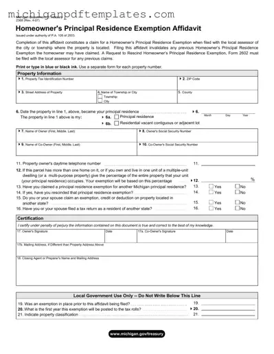 Fill in Your 2368 Michigan Form