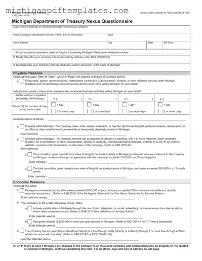 Fill in Your Michigan 1353 Form