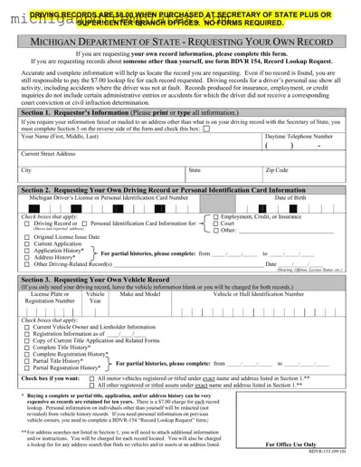 Fill in Your Michigan 153 Form
