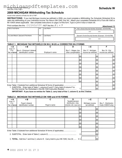 Fill in Your Michigan 3924 Form