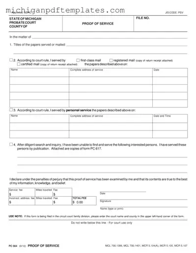 Fill in Your Michigan Probate Form